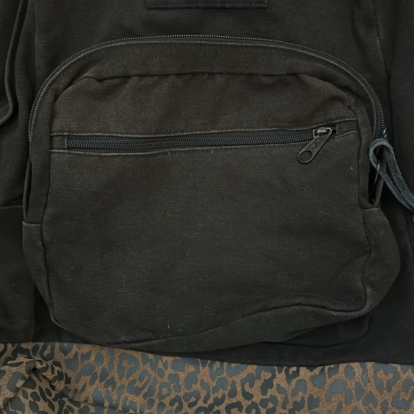 JanSport Right Pack Backpack with Cowhide Split Suede Boot Cheetah Print - Picture 3 of 9